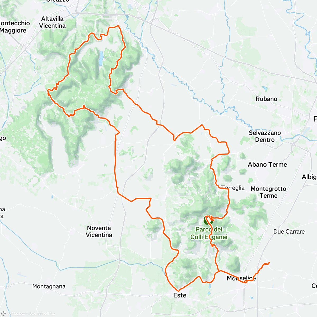 Mapa de la actividad, Morning Ride