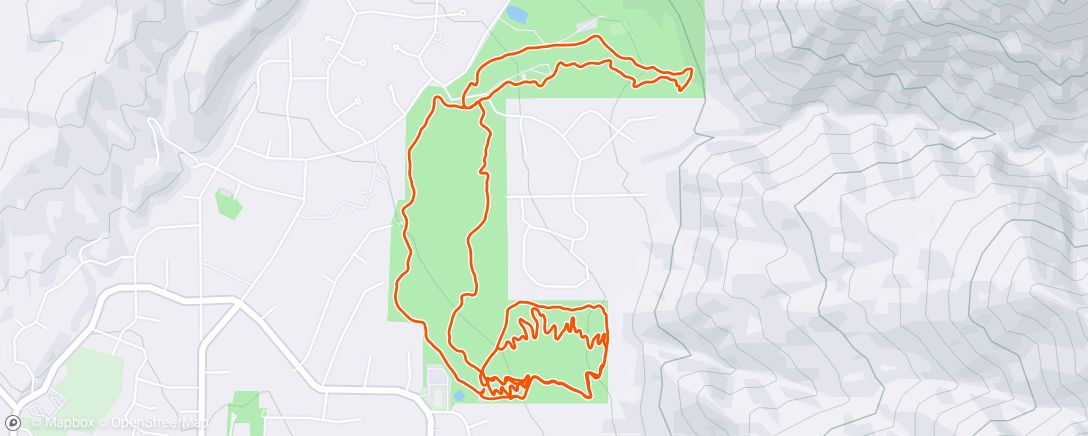 Map of the activity, Lunch Mountain Bike Ride