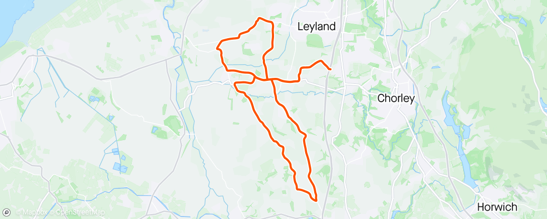 Map of the activity, Winter Loop.