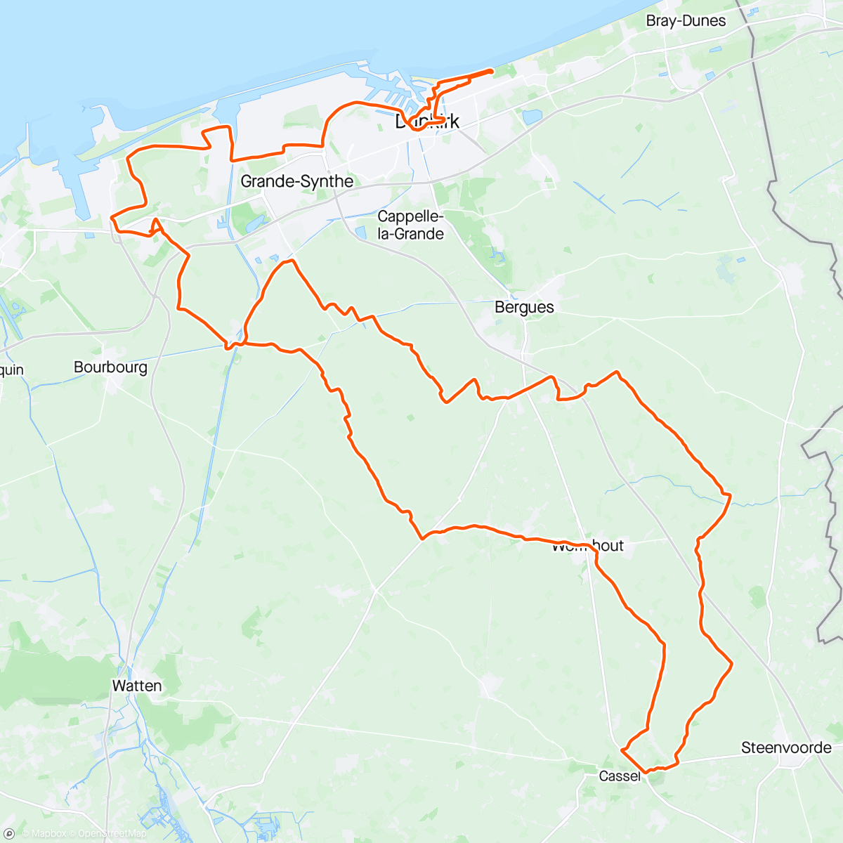 Map of the activity, 4 jours de Dunkerque #6