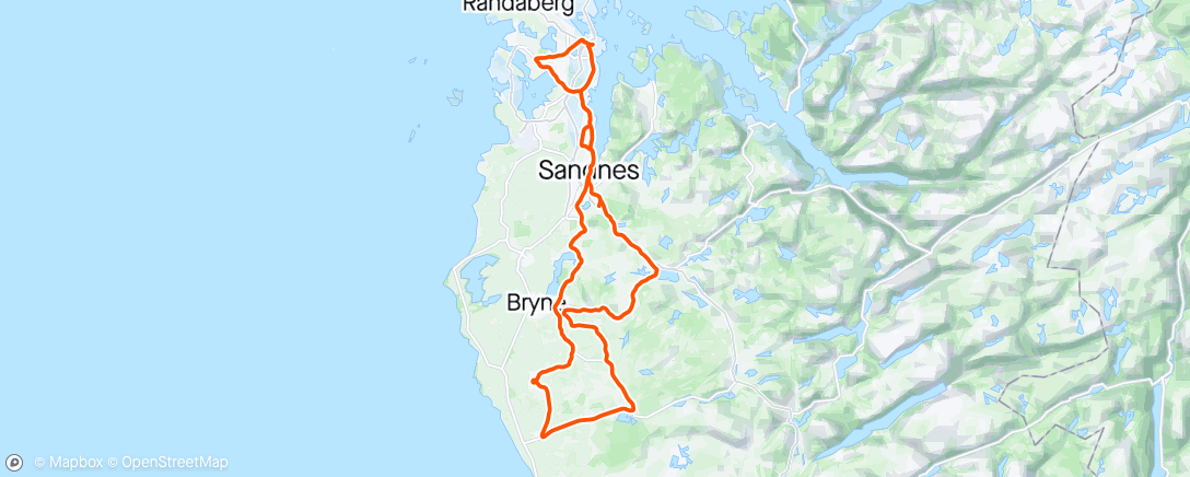 Map of the activity, Langtur med BSK