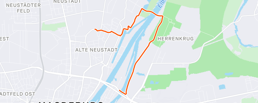 Map of the activity, Spaziergang am Mittag