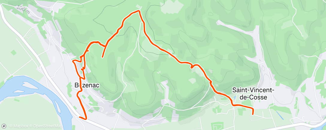 Map of the activity, Morning Trail Run