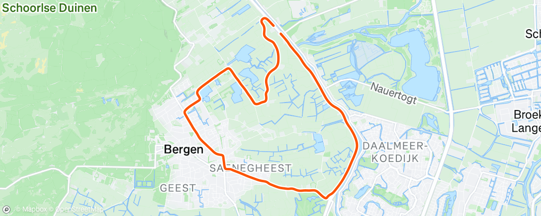 Map of the activity, Kerstlopen 🎄