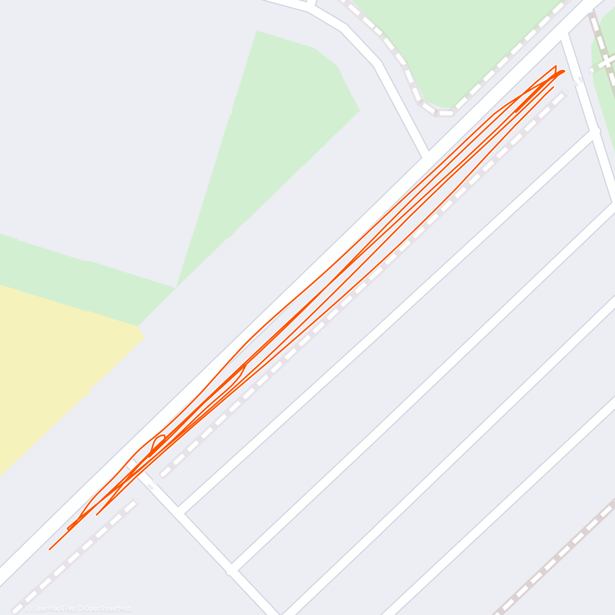 Map of the activity, Strides