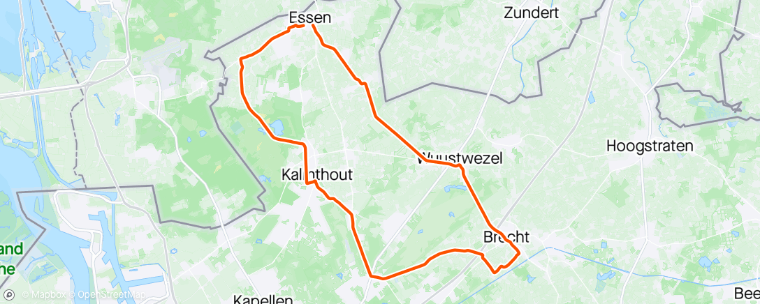 Map of the activity, Zonder botersaus.