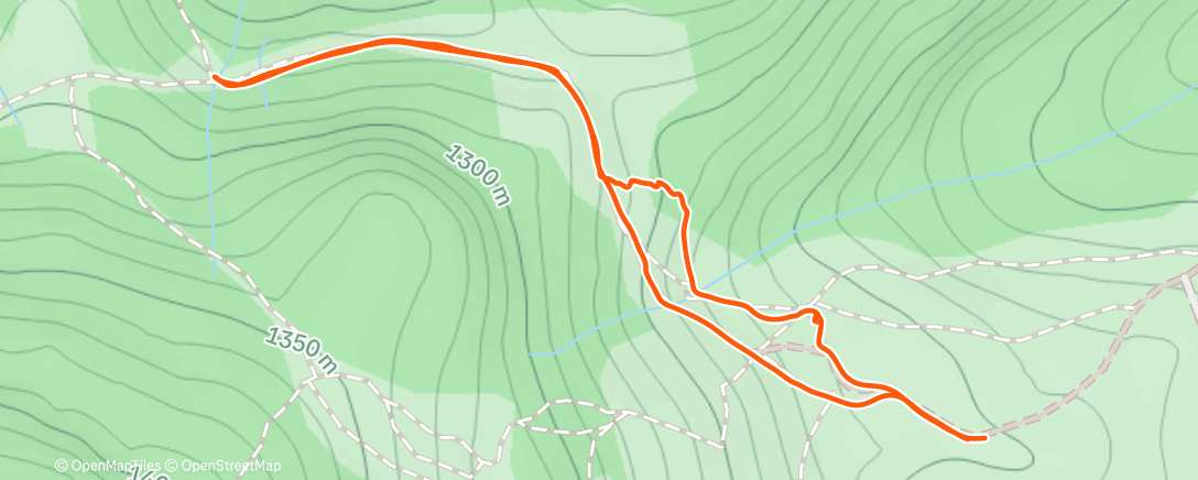 Map of the activity, Morning Hike