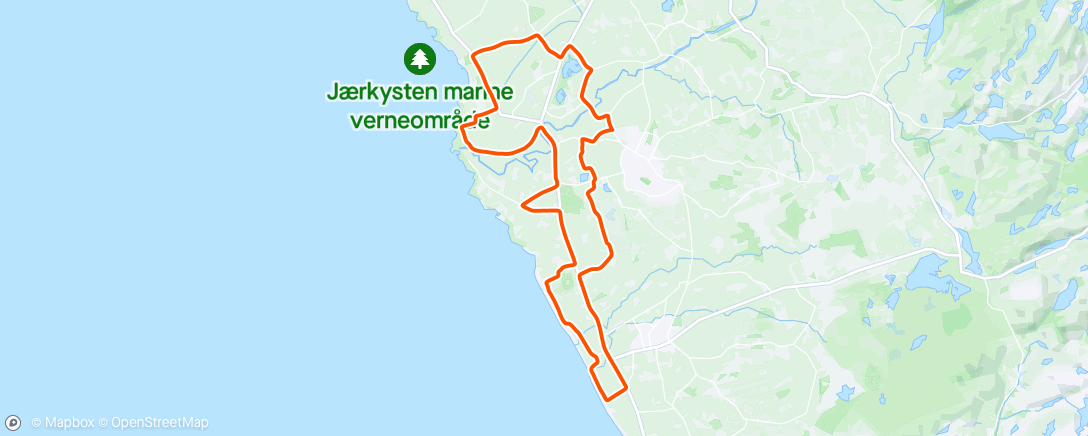 アクティビティ「Pretour Nærbø XC ritt」の地図