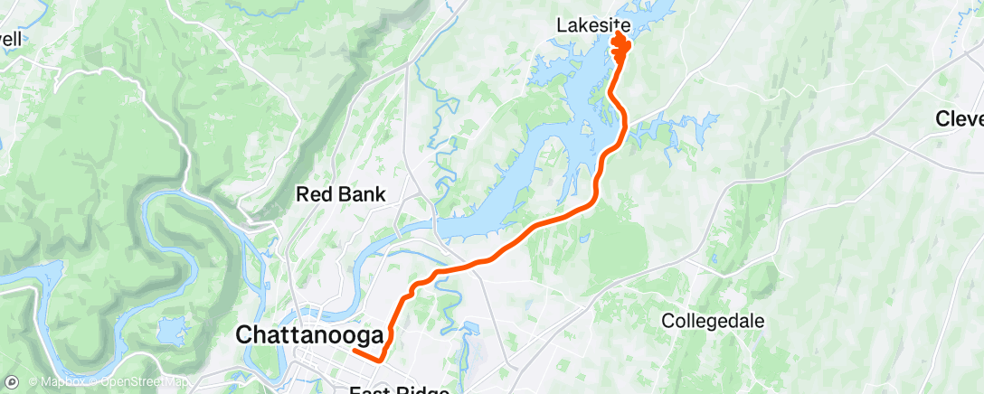 Map of the activity, Lunch Golf