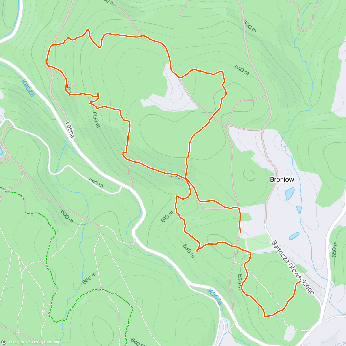 Map of the activity, ◪ KMP I Runda - Borowice - Bieg sztafetowy.