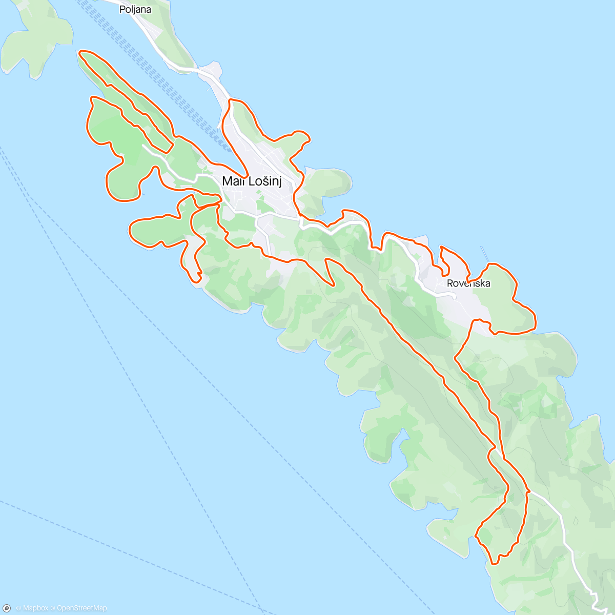 Map of the activity, 4 Islands 🇭🇷 S3…. Conquering the Rocks 😅🤘🪨🪨🪨🪨🪨