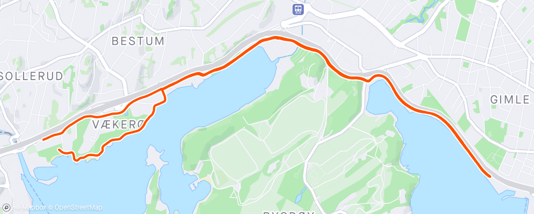 Map of the activity, 3-2-1 with Tjøtta 🏃🏃