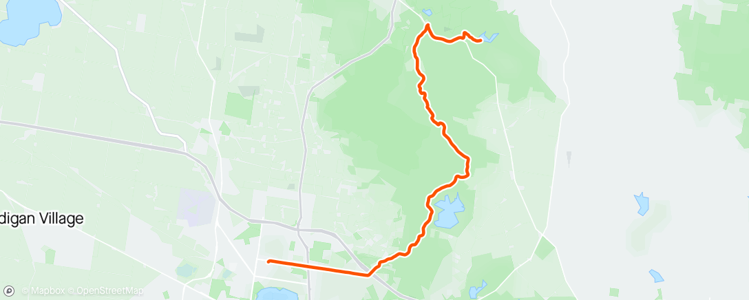 Map of the activity, Anzac ride part 1