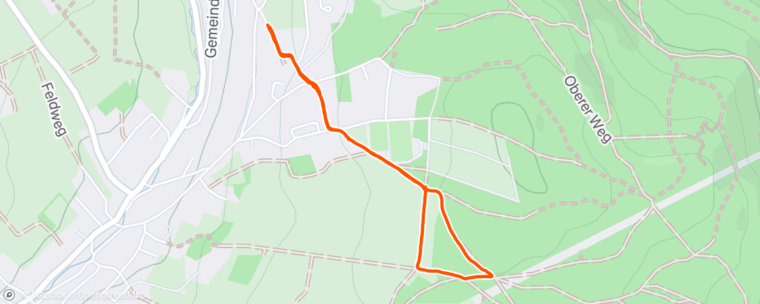 Map of the activity, Spaziergang am Nachmittag