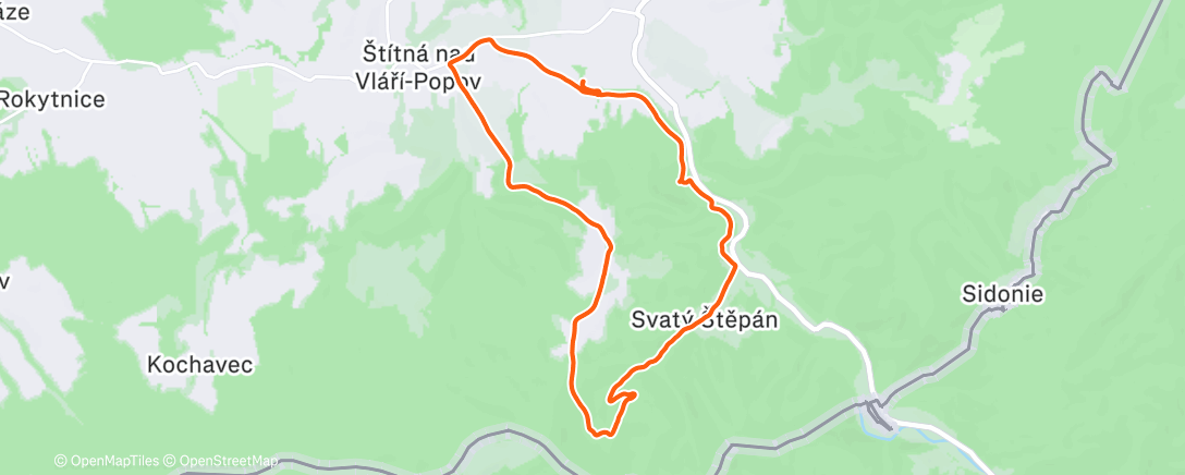 Карта физической активности (Afternoon Run)