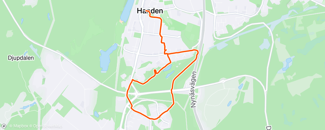 Map of the activity, Evening Walk 🦮🐾 ☁️