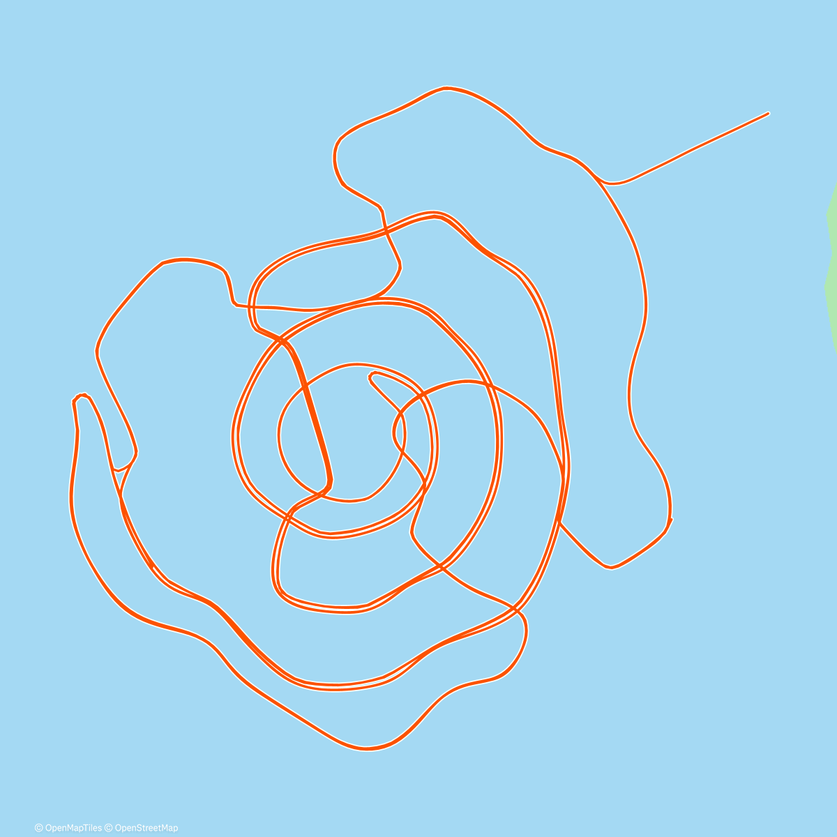 Map of the activity, Zwift - Foundation on Whole Lotta Lava in Watopia