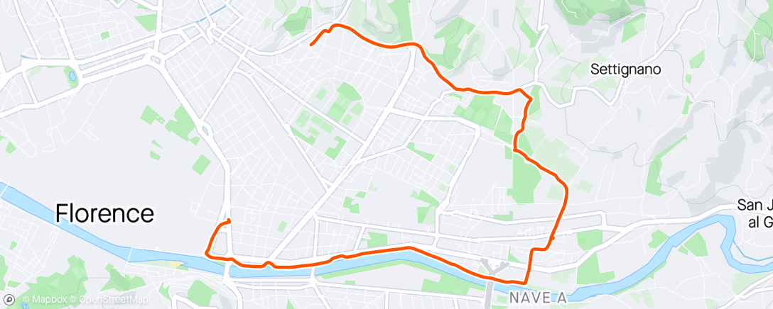 Mapa da atividade, Camminata mattutina