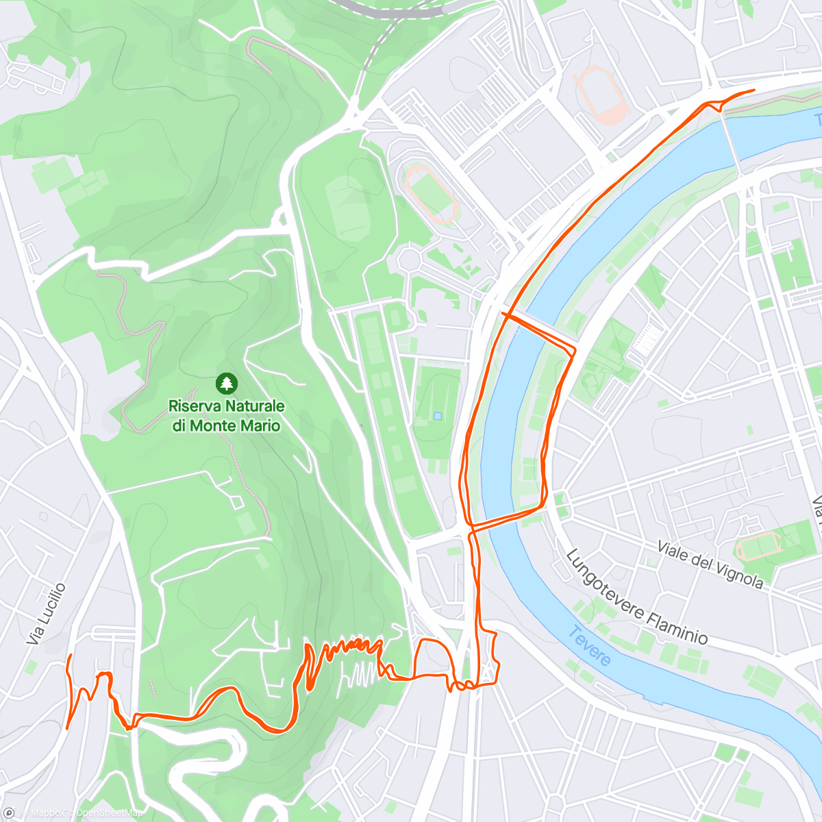 Mapa da atividade, Intervalltraining 3×4 min, inkl. Trailrunlauf