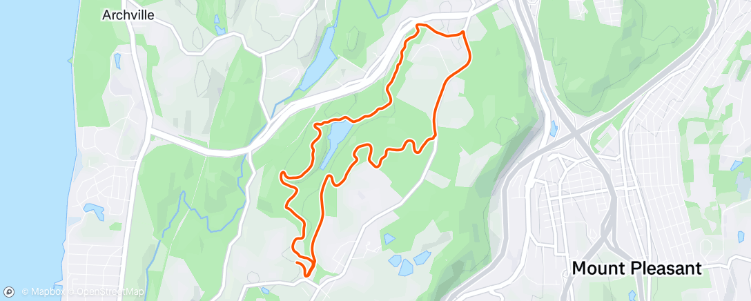 Map of the activity, Hills