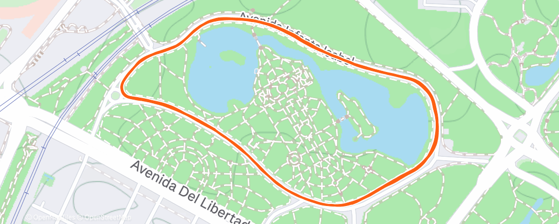 Map of the activity, Carrera por la mañana