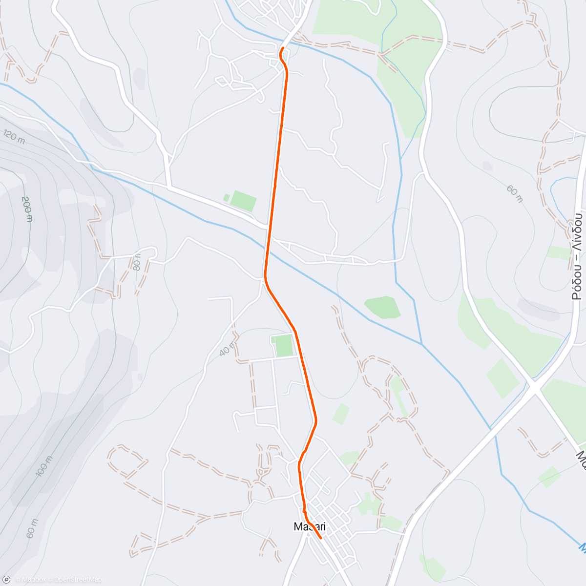 Map of the activity, Work commute