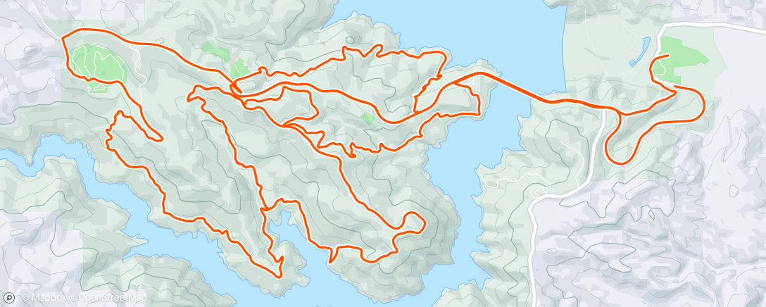Map of the activity, Lake Sonoma Hopper Enduro