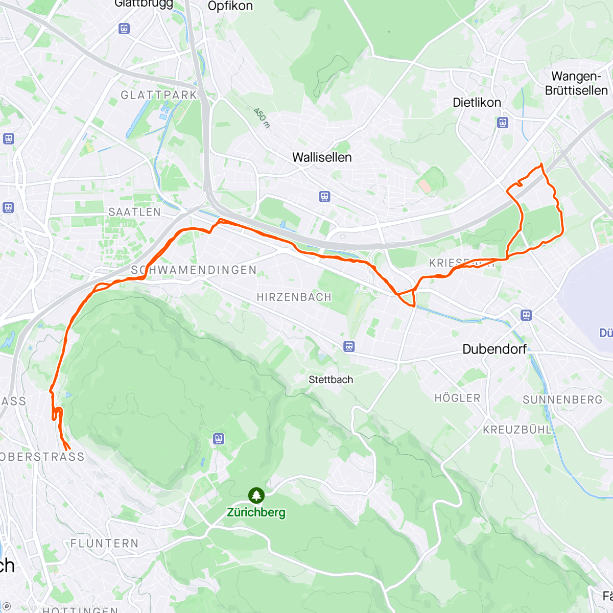 Карта физической активности (Afternoon E-Bike Ride)