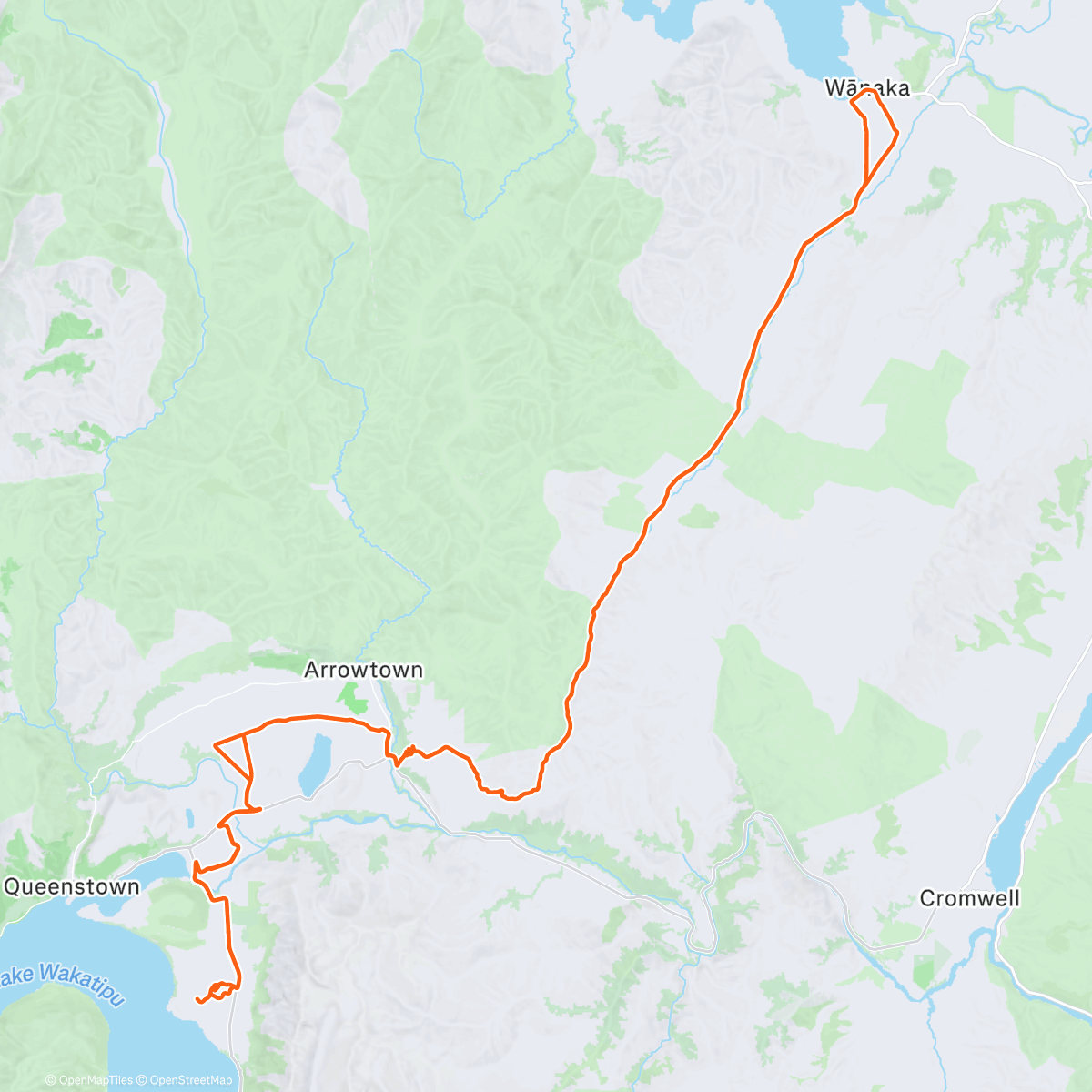 Map of the activity, Wãnakaaaa. Looked alright there but couldn’t hang around for too long