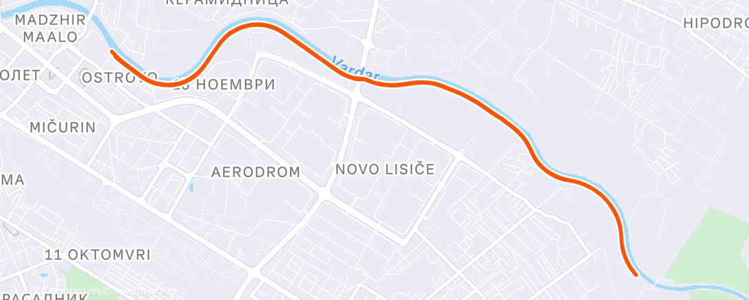 Map of the activity, 10k 🏃🏻‍♂️ 🌬️