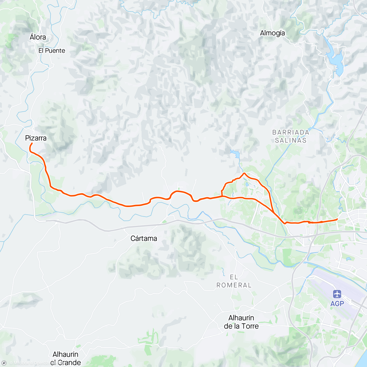 Map of the activity, Soliva - Pizarra
