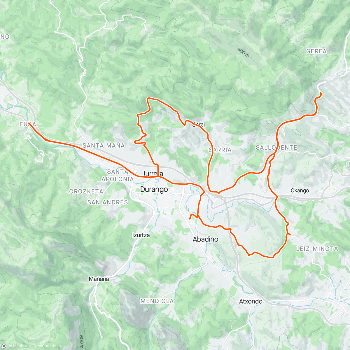 Map of the activity, Perdue dans la pampa