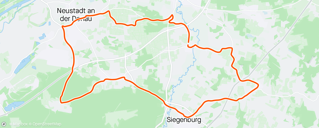 Map of the activity, 1. Mai Regenerationsfahrt