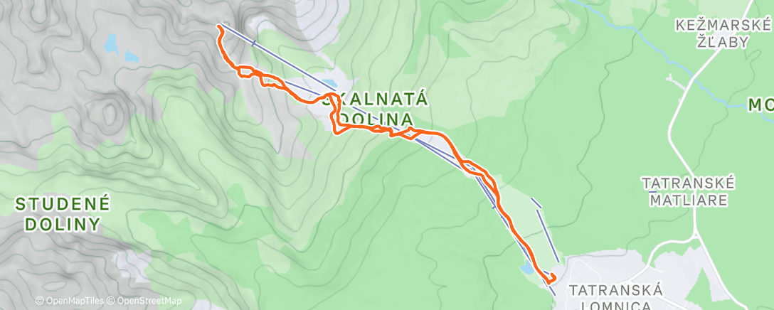Map of the activity, Lomnicky Štít 🏔️