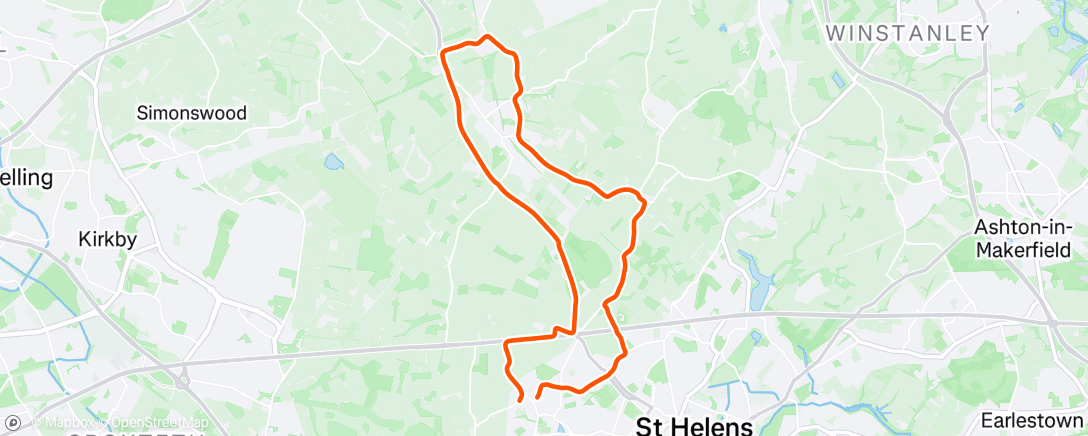 Map of the activity, Morning Ride