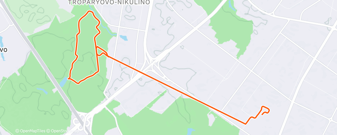 Map of the activity, Lunch Walk