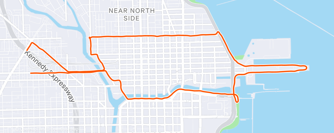 Map of the activity, Lunch Run