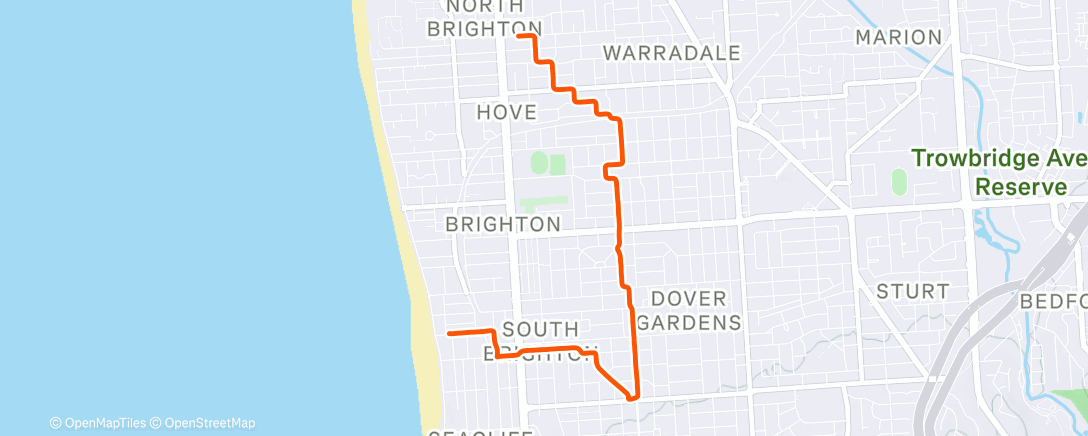 Карта физической активности (Evening Ride)