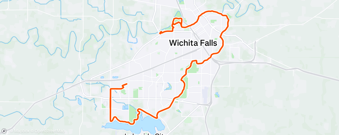 Mapa da atividade, Windy annual birthday ride in the books.