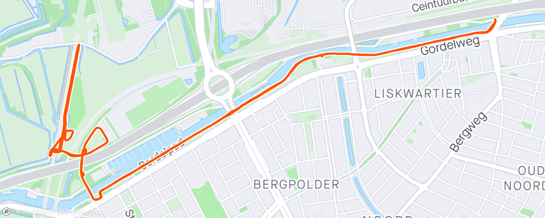 Mapa da atividade, Van de Belgische heuvels naar de fietspaden van Rotterdam: 10x 400