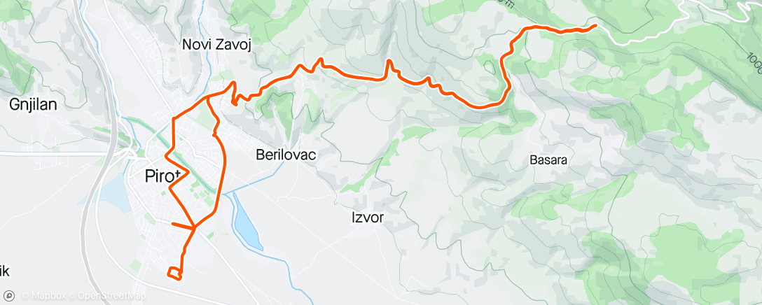 Map of the activity, Planinarski dom