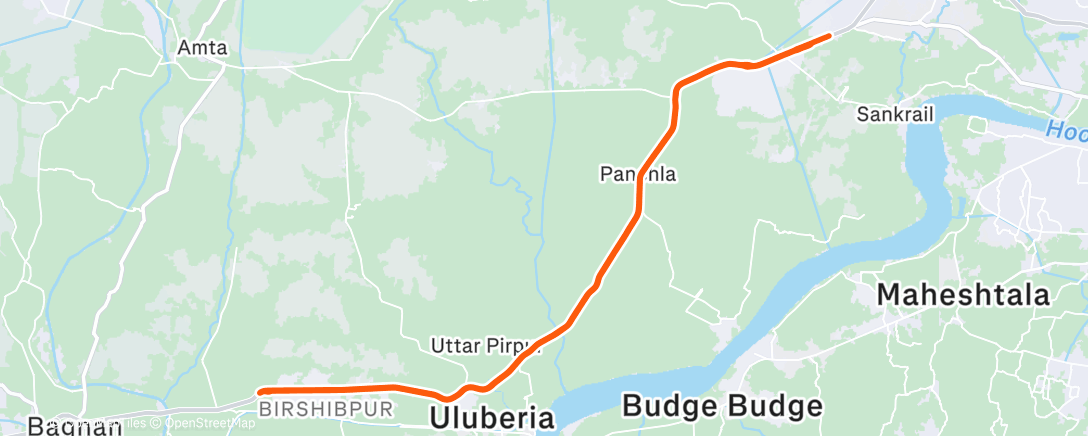 Карта физической активности (Morning Ride)