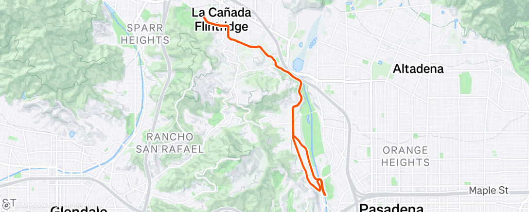 Map of the activity, Morning Run
