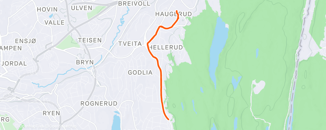 Map of the activity, Trening 🌨️