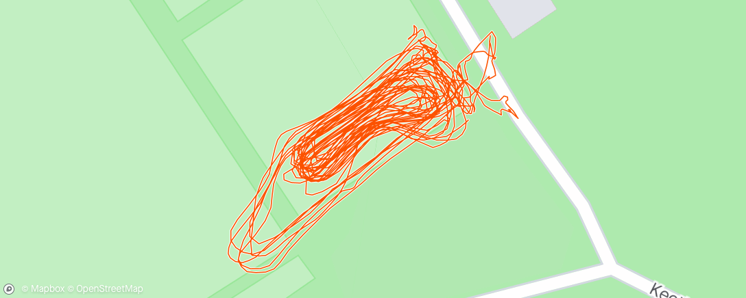 Map of the activity, Pumptrack intervals