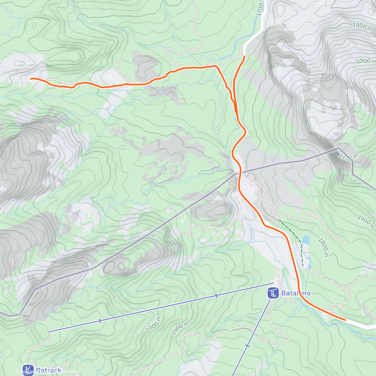 Map of the activity, Raquetas en Francia con la familia