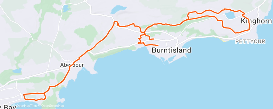 Map of the activity, Morning Run