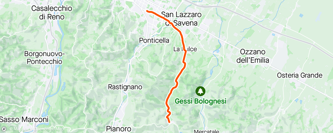 アクティビティ「Sessione di e-mountain biking pomeridiana 」の地図