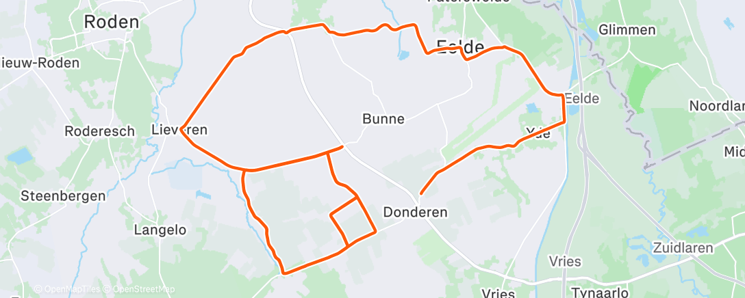 Карта физической активности (Pedalata dell'ora di pranzo)