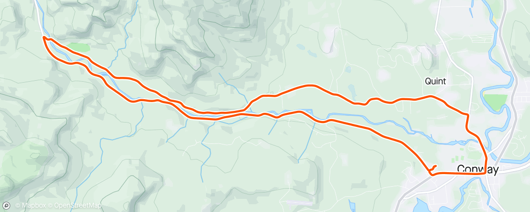 Mapa da atividade, Kanc/Passaconaway Loop from the Saco